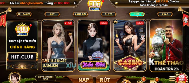 Sảnh game live casino sở hữu công nghệ tiên tiến bậc nhất